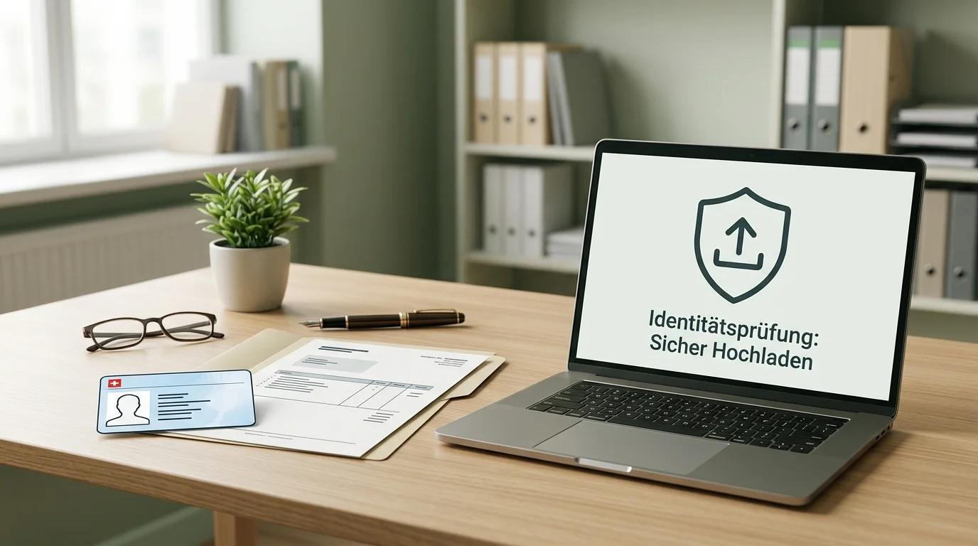 Geordnete Prüfung von Ausweis, Adresse und Zahlungsnachweis vor einem Upload